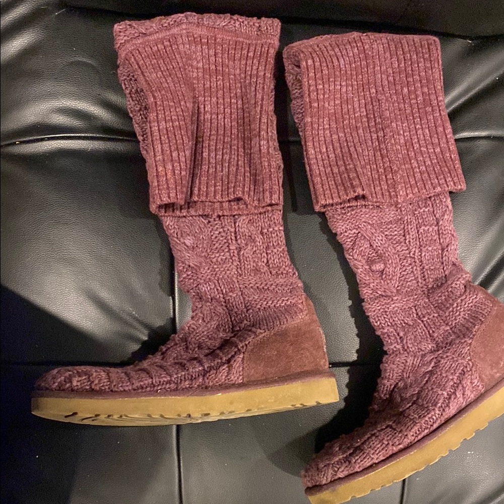 UGG Women's Knit Boots in Purple